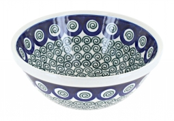 Peacock Swirl Cereal/Soup Bowl